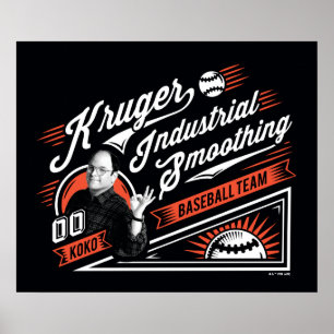 Poster Seinfeld Equipe Industrial de Basebol Kruger