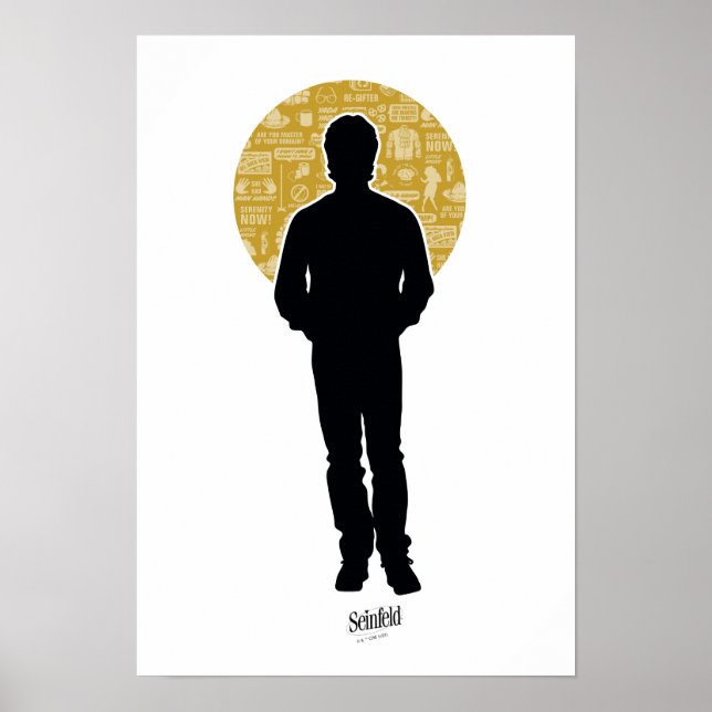 Poster Seinfeld | Jerry Seinfeld Silhouette (Frente)