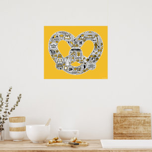 Poster Seinfeld Pretzel Doodle Art