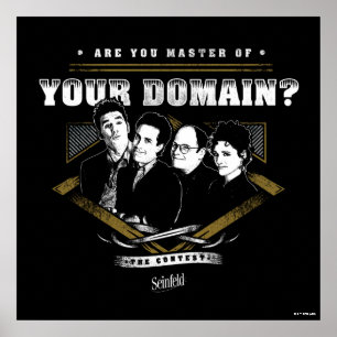 Poster Seinfeld Você é mestre do seu domínio?