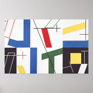 Poster Seis Espaços com Cruzes Sophie Taeuber-Arp