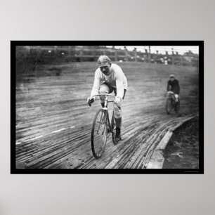 Póster Seis raças de bicicleta 1909 do dia