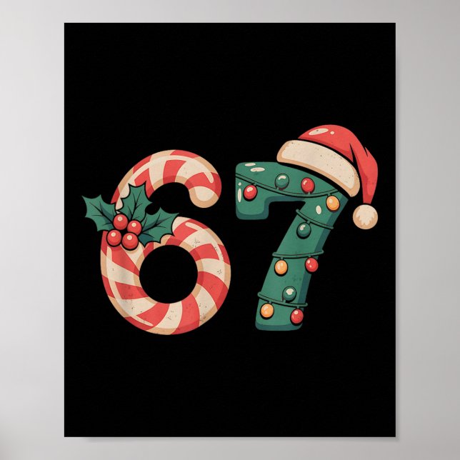Poster Seis Sete 67 Meme Natal  (Frente)