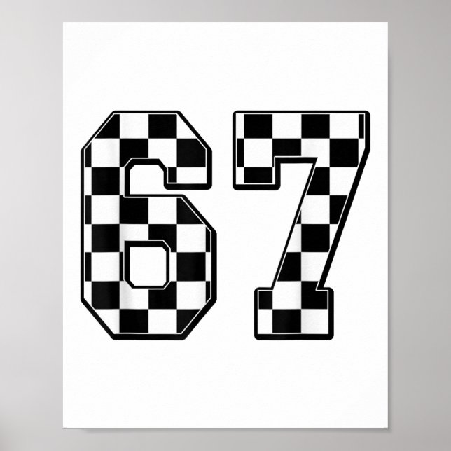 Poster Seis Sete 67 Meme Número 67  (Frente)