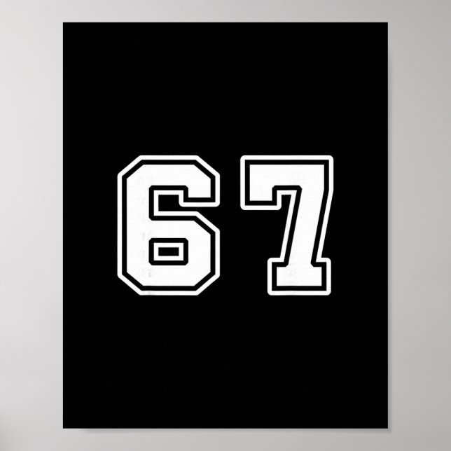Poster Seis Sete 6 7 Meme 67  (Frente)