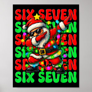 Poster Seis Sete 6 7 Meme Dabbing Papai Noel Natal 67 Paj