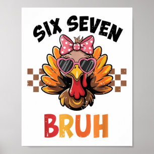 Poster Seis Sete Bruh 67 Meme Lindo Menino Menina Peru Ag