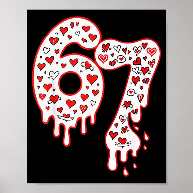 Poster Seis Sete Gen Alpha Sorvete Gotejamento Dia dos Na (Frente)