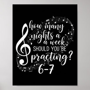 Poster Seis Sete Gíria Professor de Música 6 7 Número Eng
