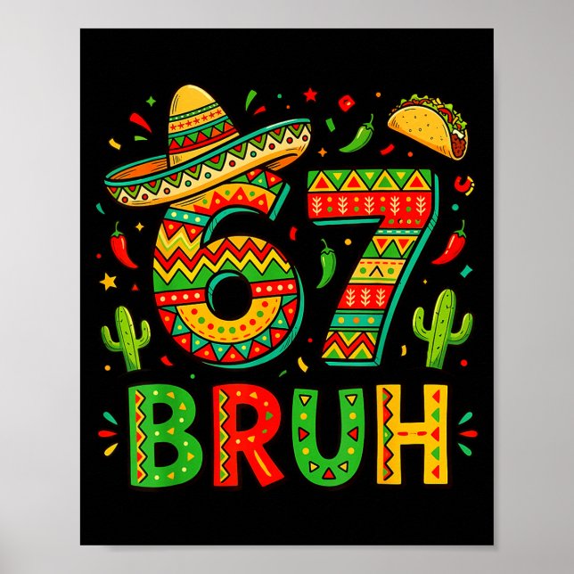 Poster Seis sete mano meninos mexicanos dançando 67 meme  (Frente)