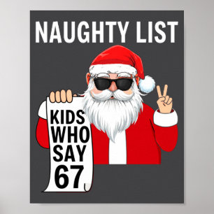 Poster Seis Sete Meme Divertido Natal Lista de Travessos