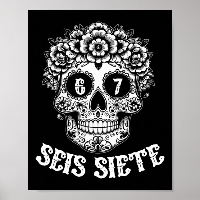 Poster Seis Sete Mexicano Los Muertos Calaveras Caveira 6 (Frente)