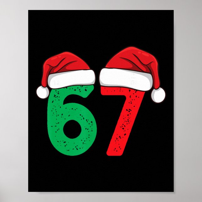 Poster Seis Sete Natal 6 7 Meme Natal Divertido  (Frente)