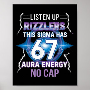 Poster Seis Sete Prestem Atenção Rizzlers Este Sigma Tem