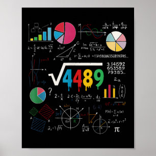 Poster Seis Sete Professor de Matemática 67 Meme Raiz Qua