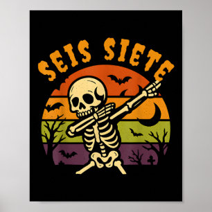 Poster Seis Siete Espanhol Halloween 67 Meninos Crianças
