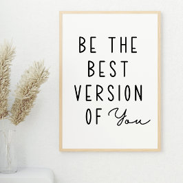 Poster Seja a melhor versão do seu motivational