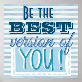 Poster Seja a melhor versão do seu motivational