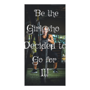 Póster Seja a menina… Poster inspirador da parede