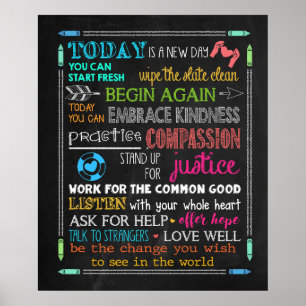 Poster Seja A Mudança Que Você Deseja Ver No Mundo SW