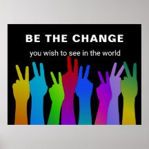 Seja a mudança | Sinal de paz