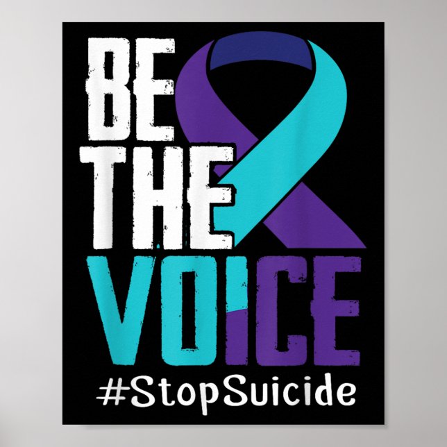 Poster Seja A Voz Pare Com a Conscientização Sobre Suicíd (Frente)