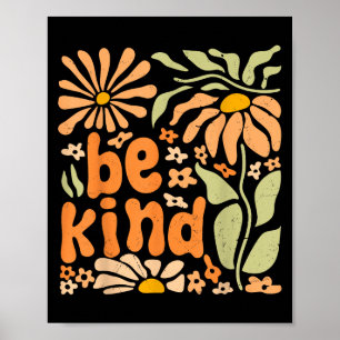 Poster Seja Bastante Positivo Para A Cota Boho Floral Flo