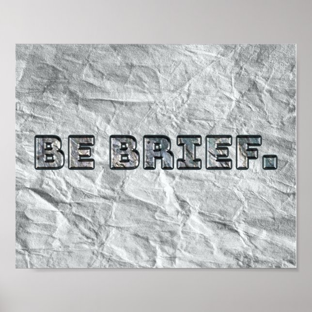 Poster Seja Breve. (Frente)