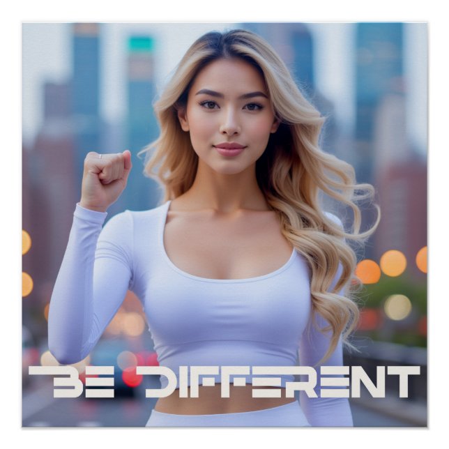 PÓSTER SEJA DIFERENTE -  (Frente)