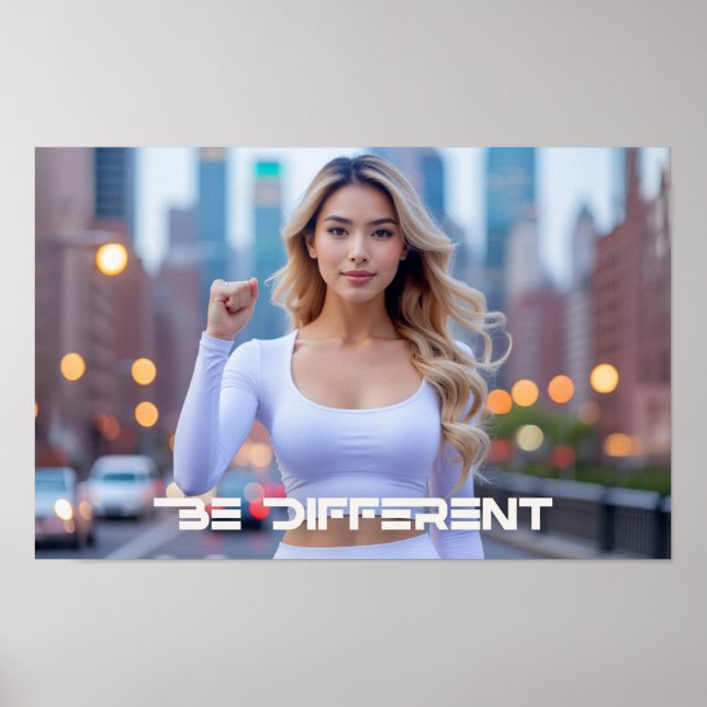 POSTER SEJA DIFERENTE -  (Frente)