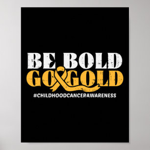 Poster Seja Dourado, Crianças, Canceres De Consciência Qu
