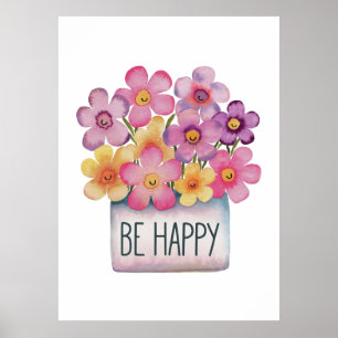 Poster Seja feliz