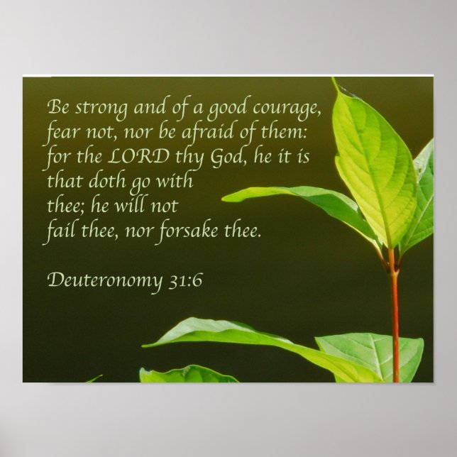 Póster Seja forte (Frente)