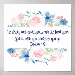 Poster Seja forte e corajoso