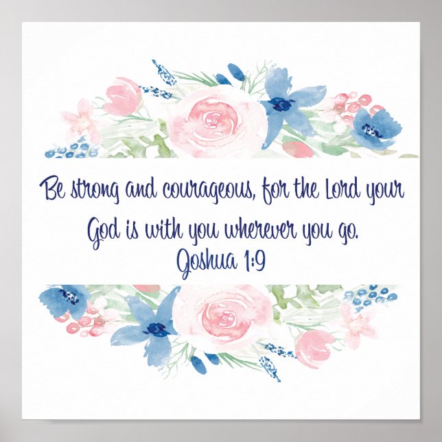 Poster Seja forte e corajoso (Frente)