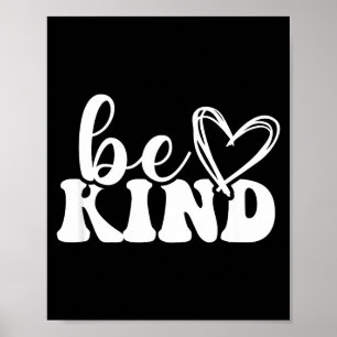 Poster Seja gentil amor minimalista gentileza positivo