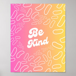 Poster Seja gentil com a inspiração