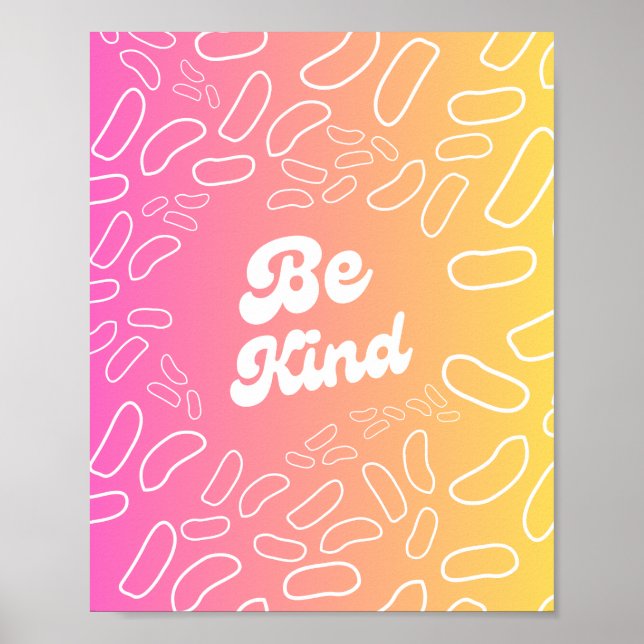 Poster Seja gentil com a inspiração (Frente)