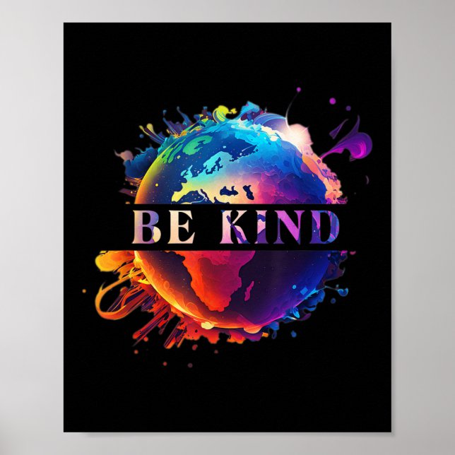 Poster Seja Gentil Com a Proteção Ambiental da Mãe Terra (Frente)