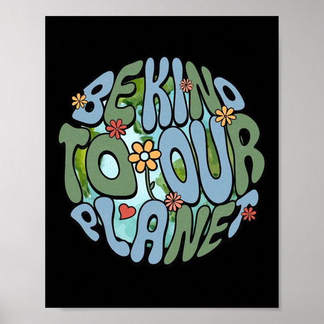 Poster Seja gentil com o nosso relatório ambiental do pla (Frente)
