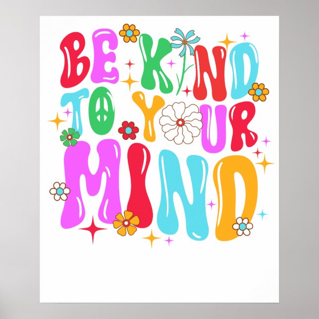 Poster seja gentil com sua mente (Frente)