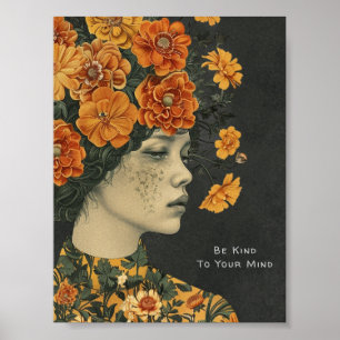 Poster Seja gentil com sua mente