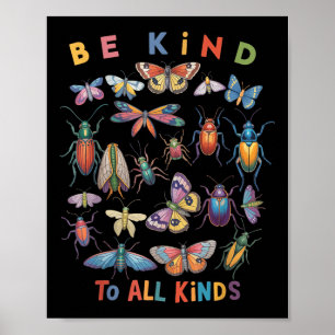 Poster Seja Gentil Com Todos os Tipos Biologia Ciência In