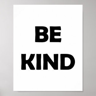 Poster Seja gentil e brilhante | Palavras Motivacionais