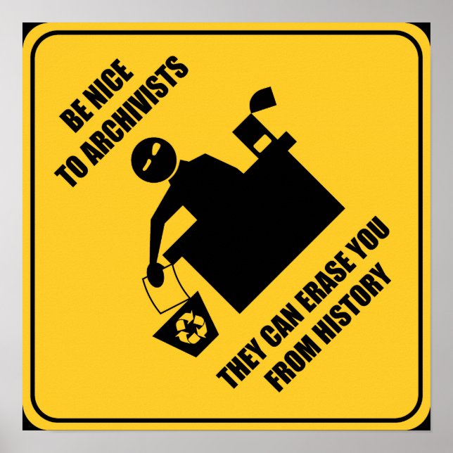 Póster Seja legal com os arquivistas (Frente)