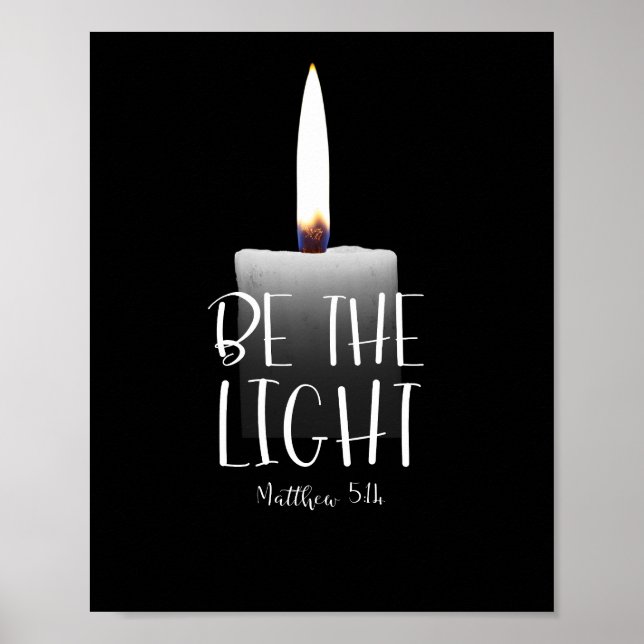 Poster Seja leve - Matthew 5:14 (Frente)