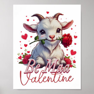 Poster Seja Maa Namorados Goat Heart Gote Happy Valent