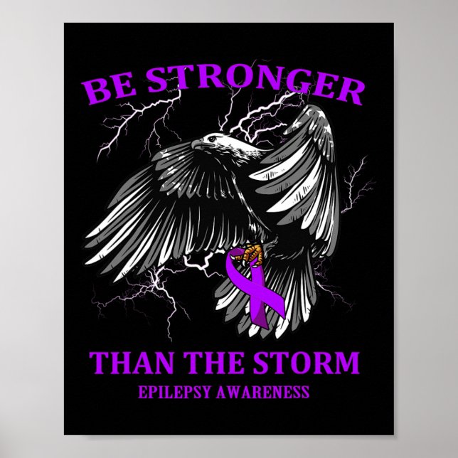 Poster Seja Mais Forte Que A Tempestade Epilepsia (Frente)