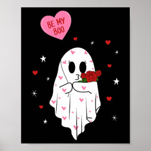Poster Seja Meu Boo Namorado Fantasma Com Lloon Feliz Dia