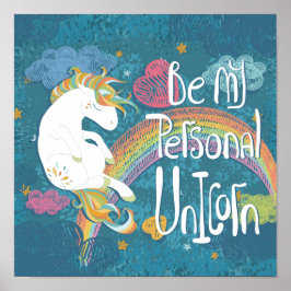 Poster Seja Meu Unicórnio Pessoal